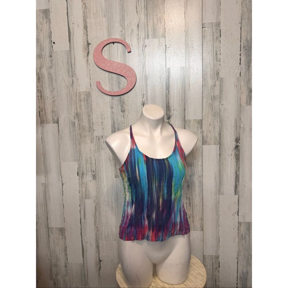 Hang Ten Multicolor Tie-Dye Strappy Back Tank Top – Size Small